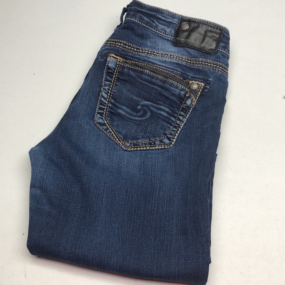 SILVER SUKI HIGH SLIM JEANS 28x31 ⭐️